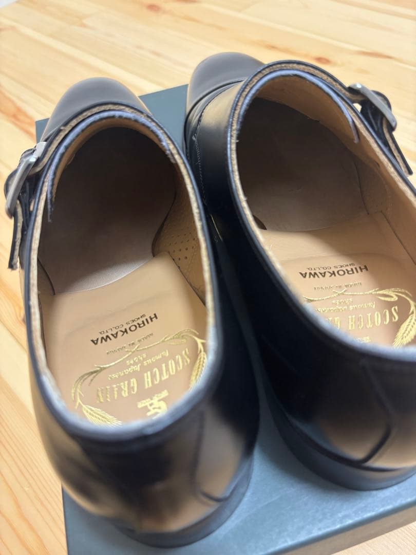 スコッチグレイン オデッサ 910BL ブラック　24cm ダブルモンク