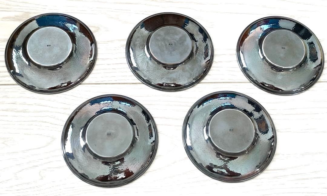 茶托　純銀　箱あり　373.8g