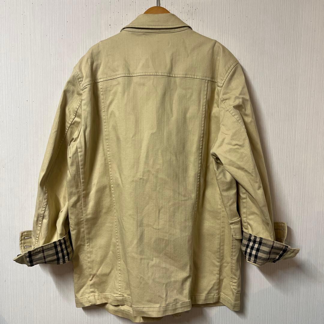 新品タグ付 バーバリー ジャケット サイズL メンズ ベージュ ノバチェック