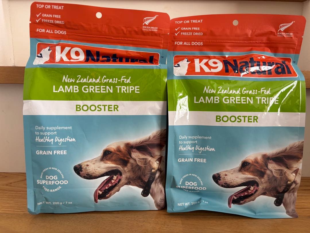 K9 Natural ラム グリーントライプ ブースター 2袋セット K9ラム・グリーントライプ｜ドッグフード｜K9ナチュラル公式通販サイト