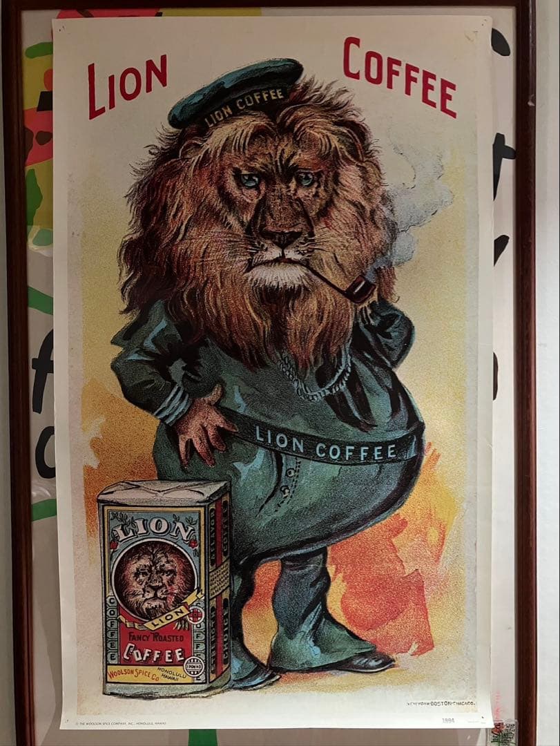 コレクション LION COFFEE Vintage Poster Lion Coffee Vintage Cafe Poster: Fine Art Giclee Print - Etsy