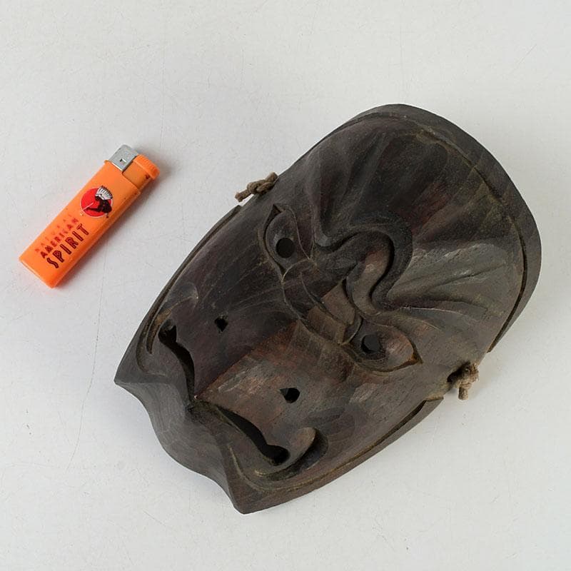 時代木彫面 能面 烏天狗 獣面 神楽面 M 9597