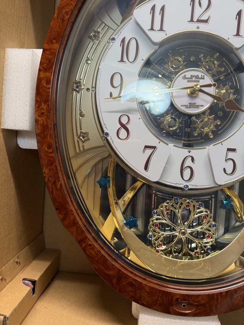 RHYTHM からくり時計 スモールワールドブルームDX 4MN499RH
