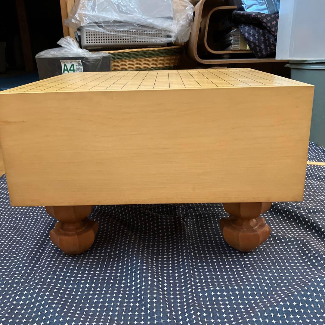 囲碁盤　足付　脚付　木製　ヘソ有り 蓋付き 高級 極厚