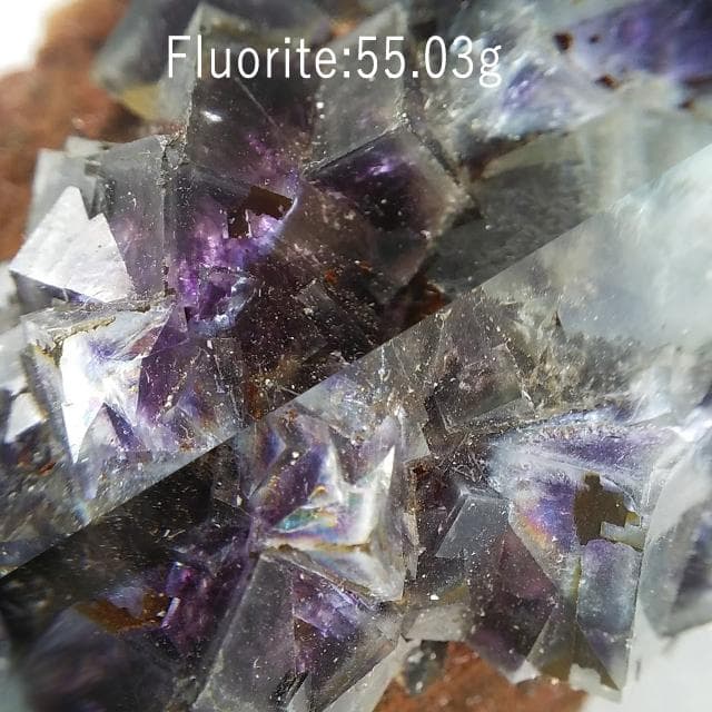 55.03g　闇落ちフローライト　パープルフローライト　フローライト