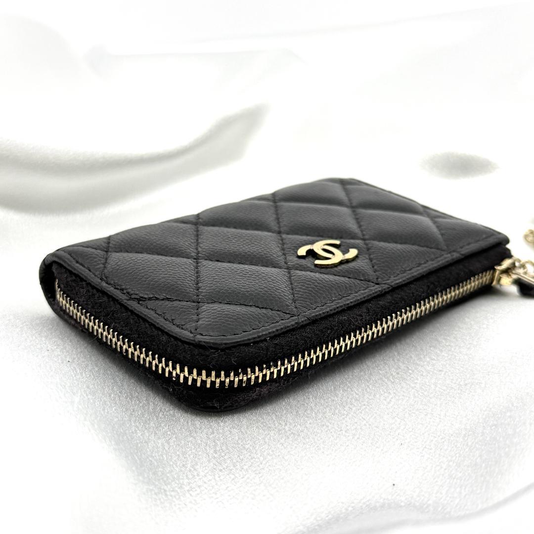 美品　CHANEL シャネル　パース　キャビアスキン　マトラッセ