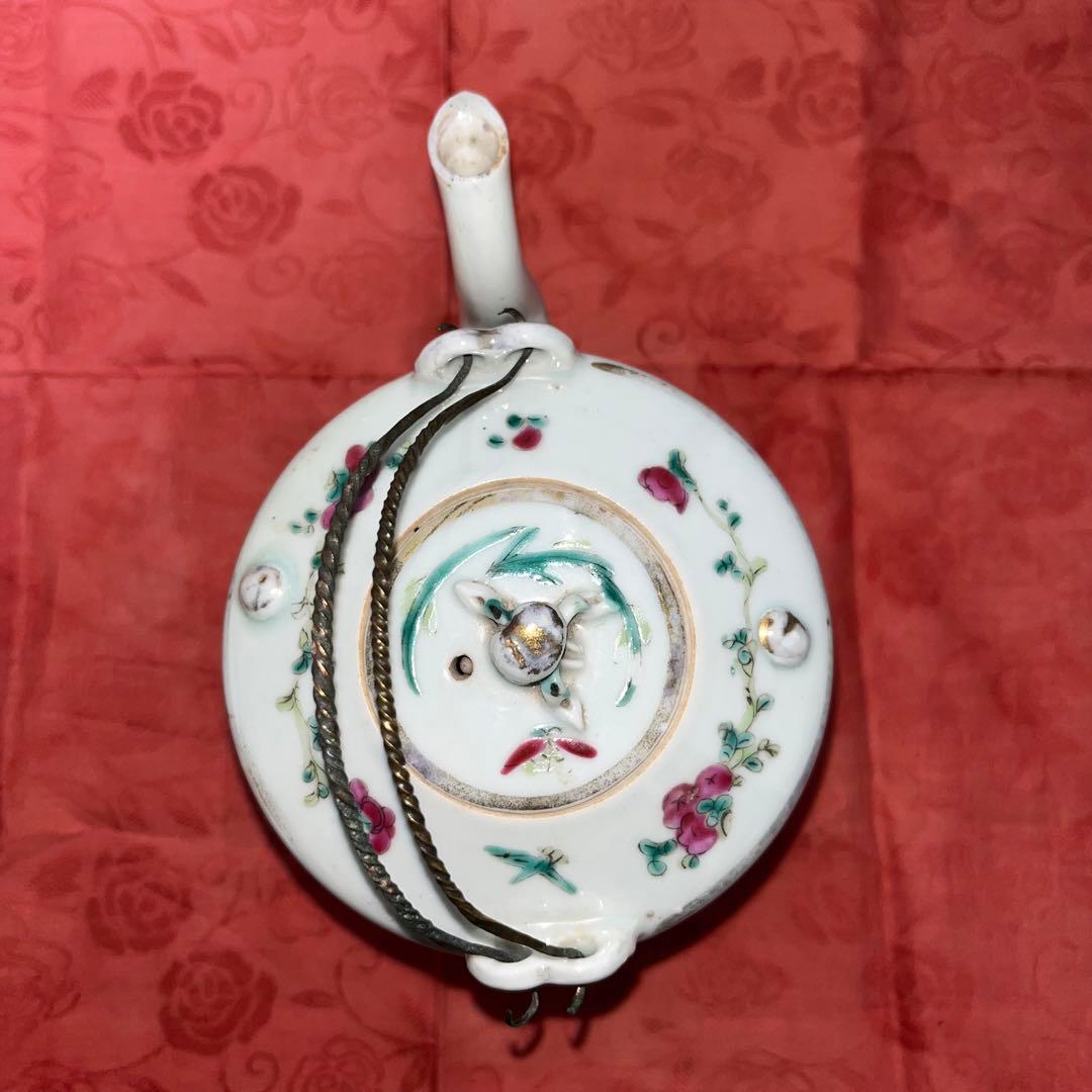 中国茶器 前茶道具 急須 水注 アンティーク粉彩 お値下げしました