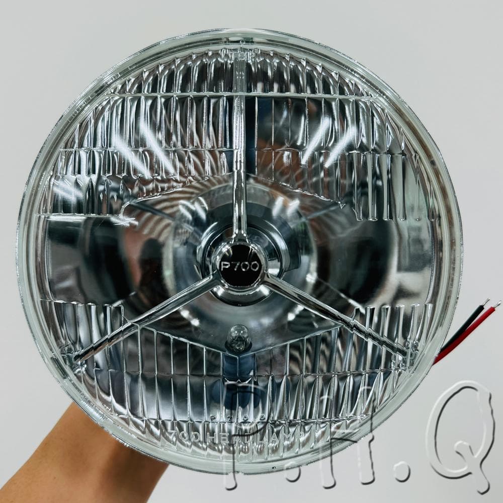 シルバー スリーポイント ヘッドライト ルーカス SR400 Z1 Z2 CB