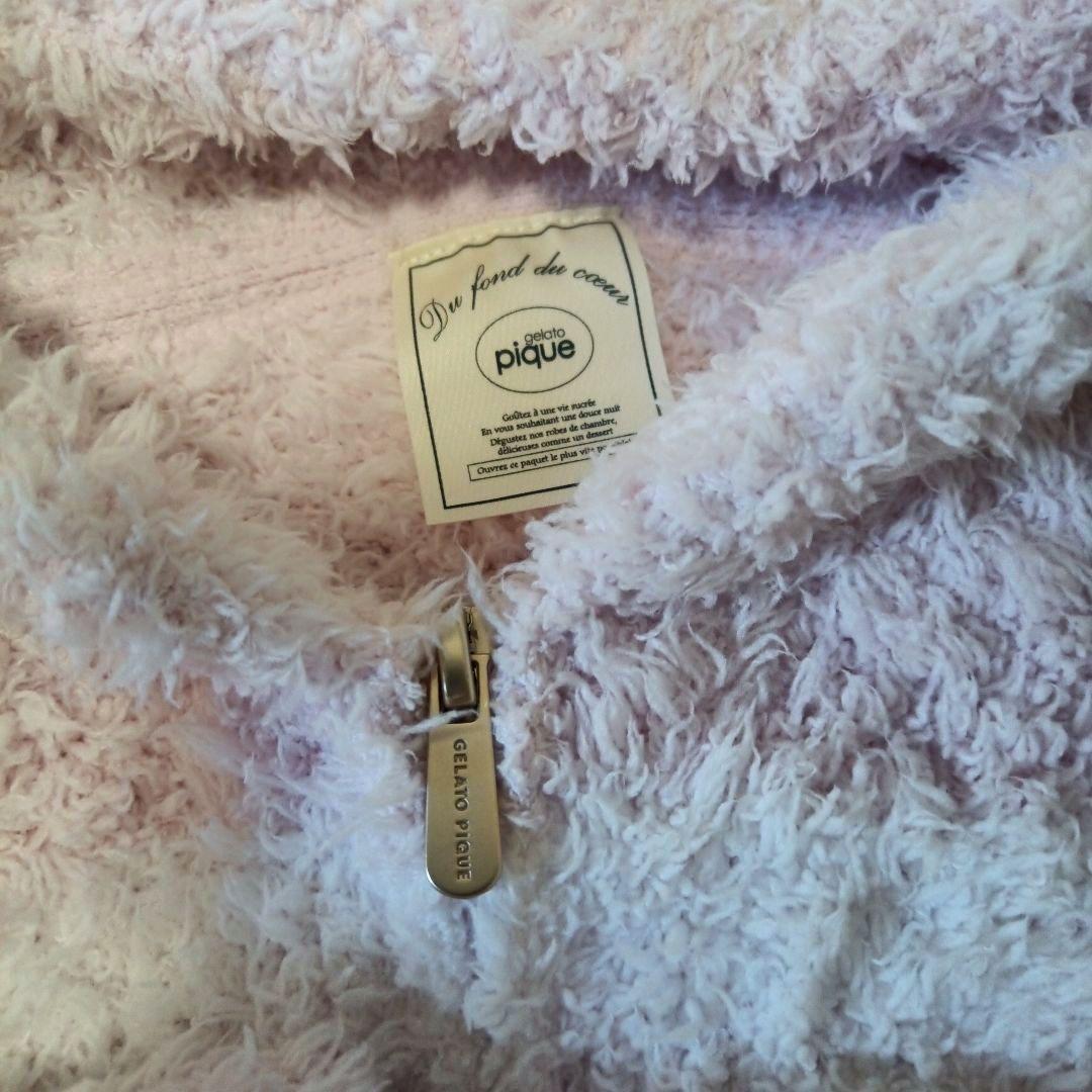 新品タグ・袋付き☆ジェラートピケ上下セット もこもこピンクルームウェア