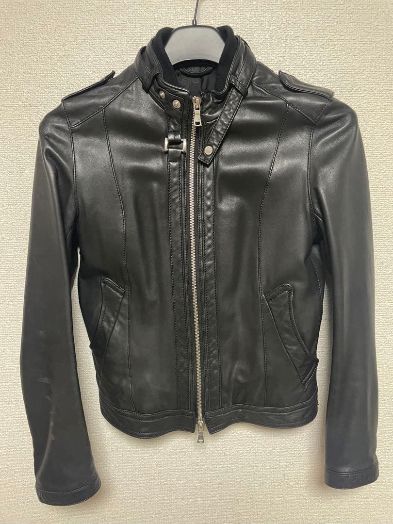 LOVELESS 黒 レザー シングルライダースジャケット