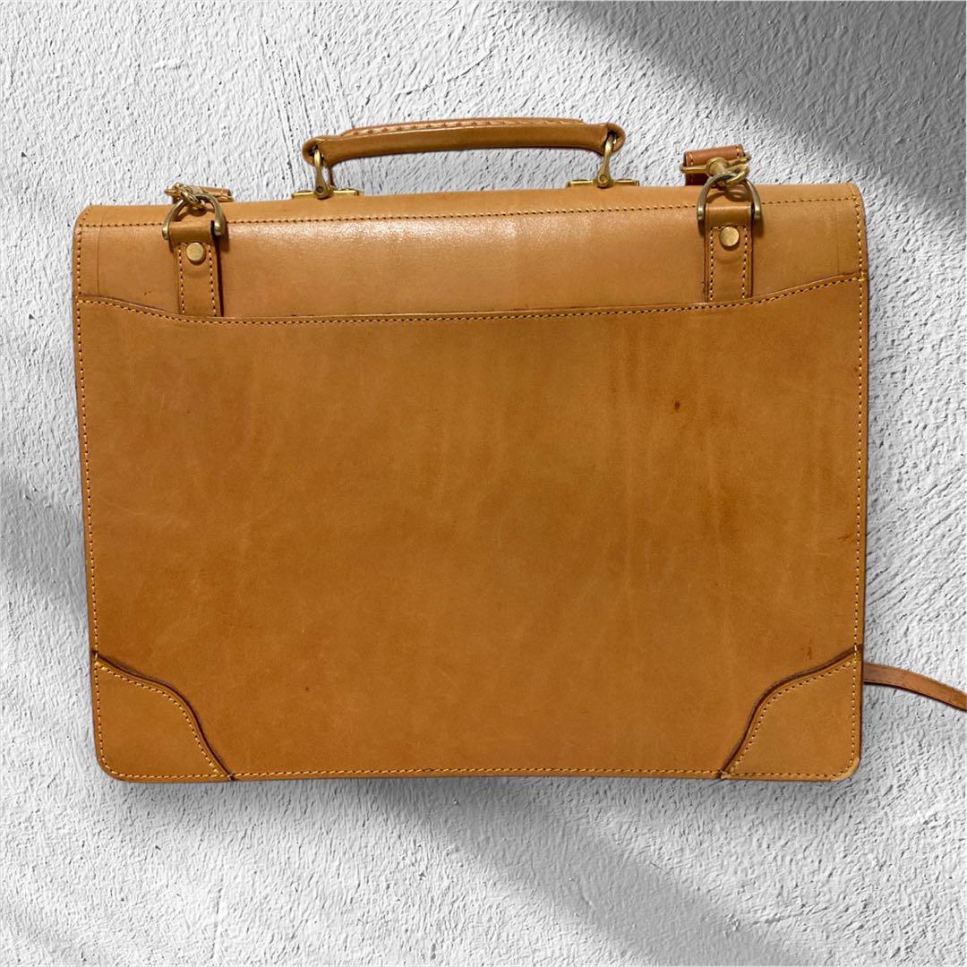 FIVE WOODS ブリーフケース 本革 レザー 林五 真ちゅう鍵付き