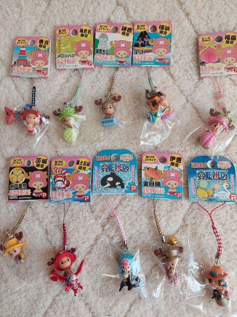 ONE PIECEご当地キャラクター ストラップ 22 個セット　チョッパー