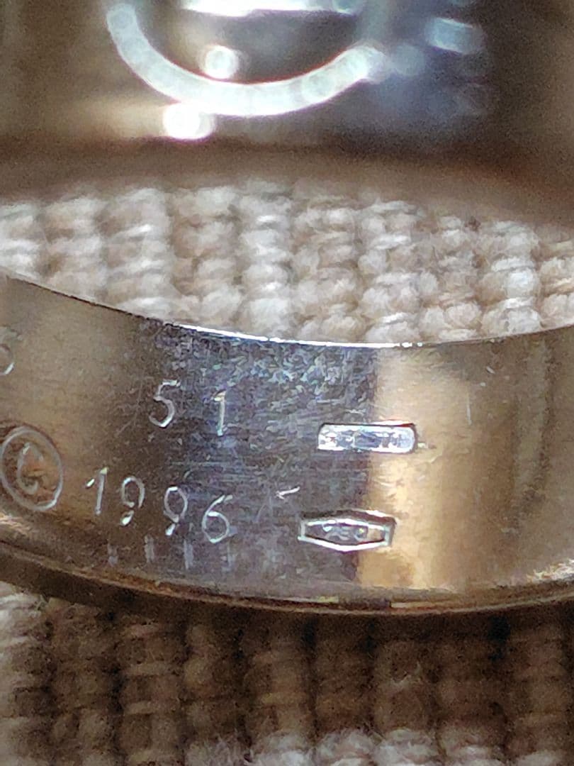 カルティエ　ラブリング　51 18金　WG　説明必読願います