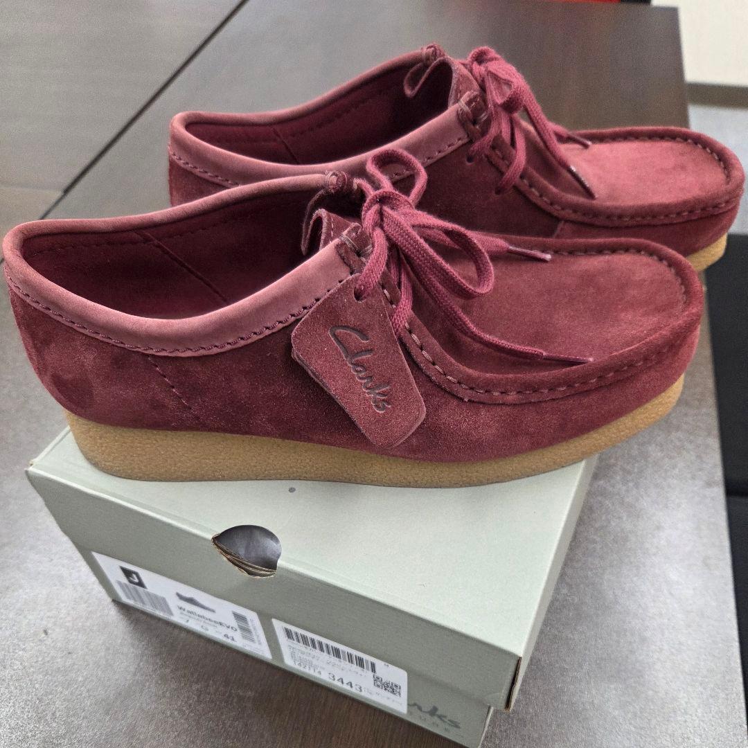 Clarks Wallabee Evo バーガンディ