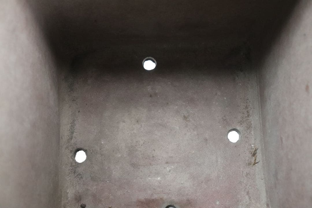 中国　清時代　紫砂　角鉢　彭記自造　アンティーク　送料込み250517