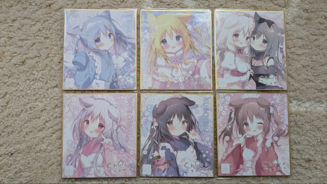 しらたま しらたまこ 色紙