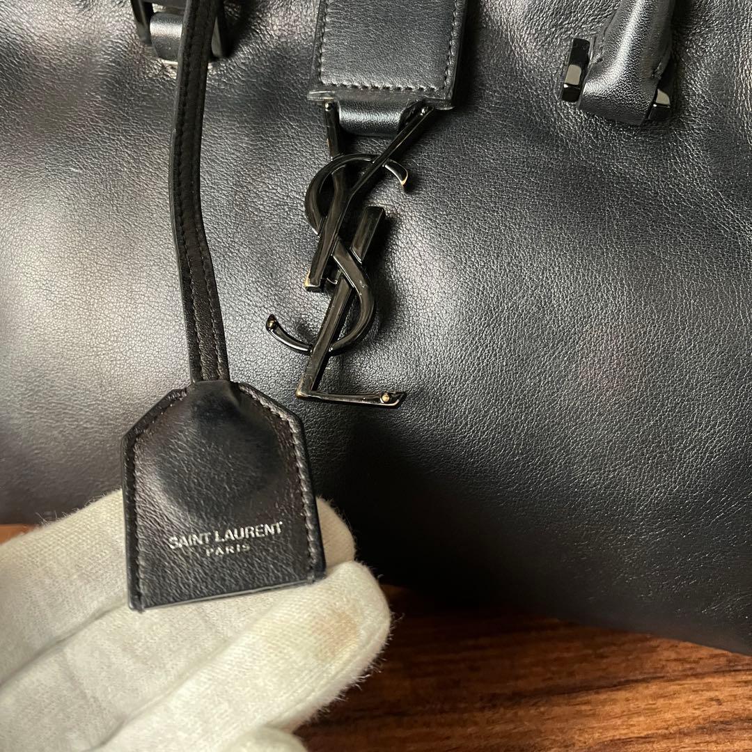 【美品】SAINT LAURENT PARIS ベイビー カバス ハンドバッグ