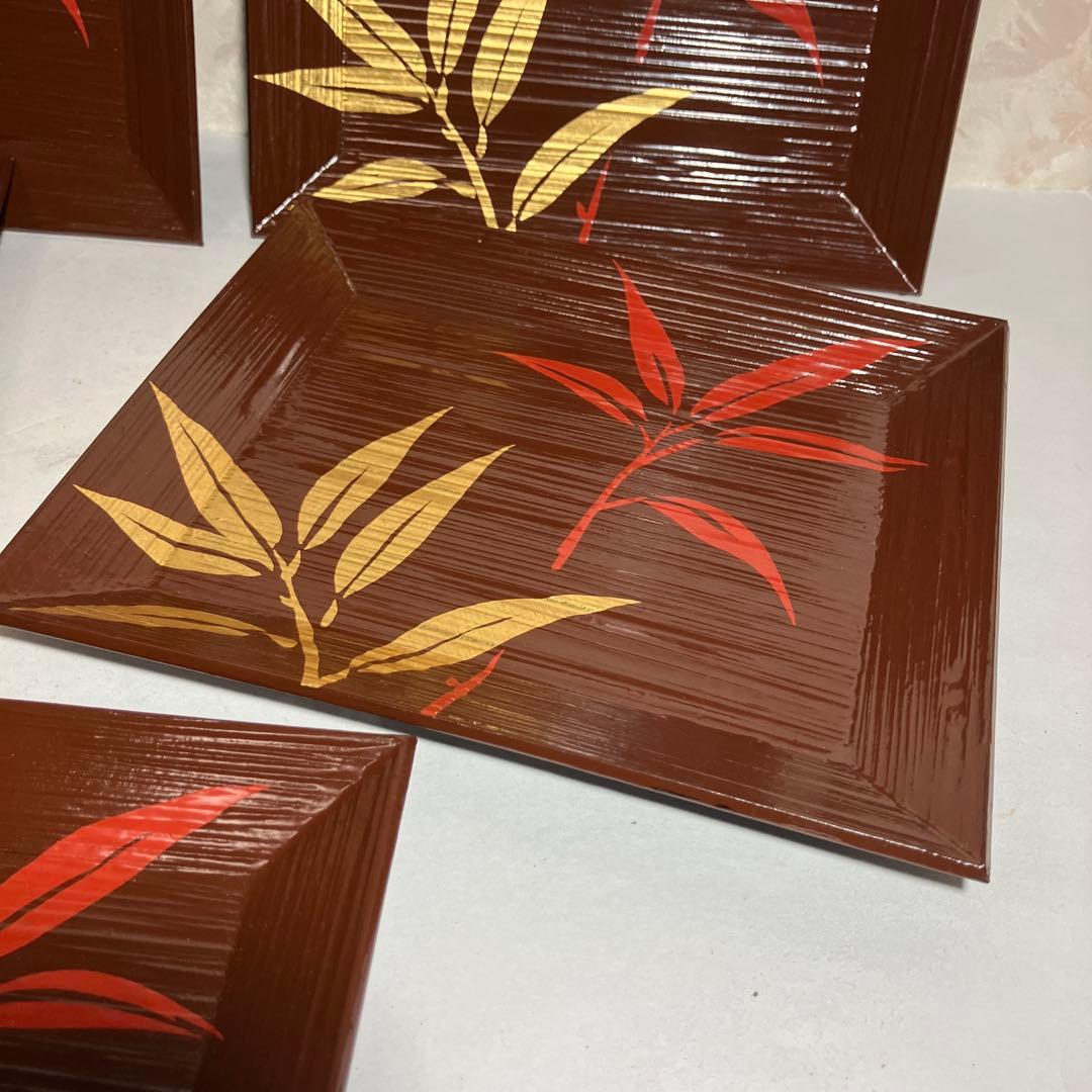 漆器お台（銘々皿５枚）