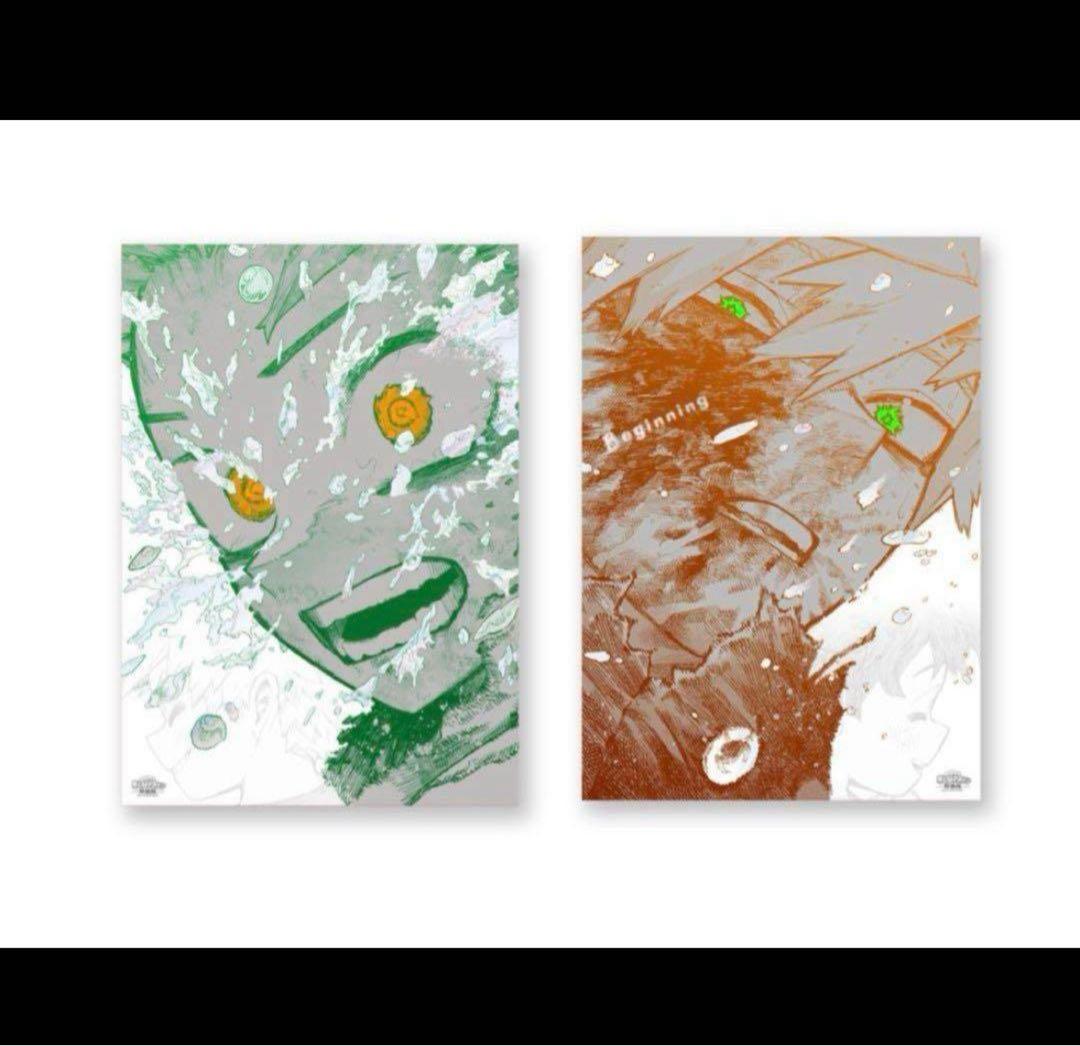 ヒロアカ原画展 A2ポスター 2枚セット 緑谷 爆豪 ヒロアカ展 僕の