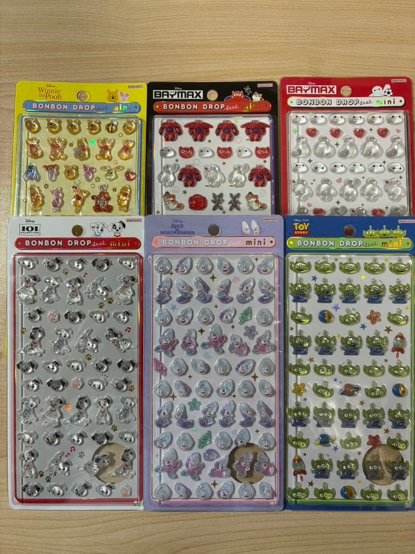 正規品】 ボンボンドロップシールミニ ディズニー 6種セット ボンボン