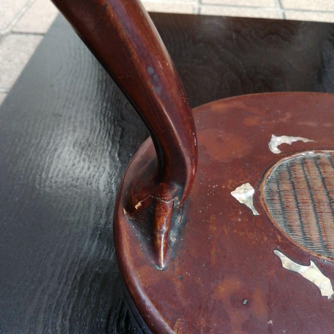 朝鮮螺鈿花台　32.3cm　後期李朝