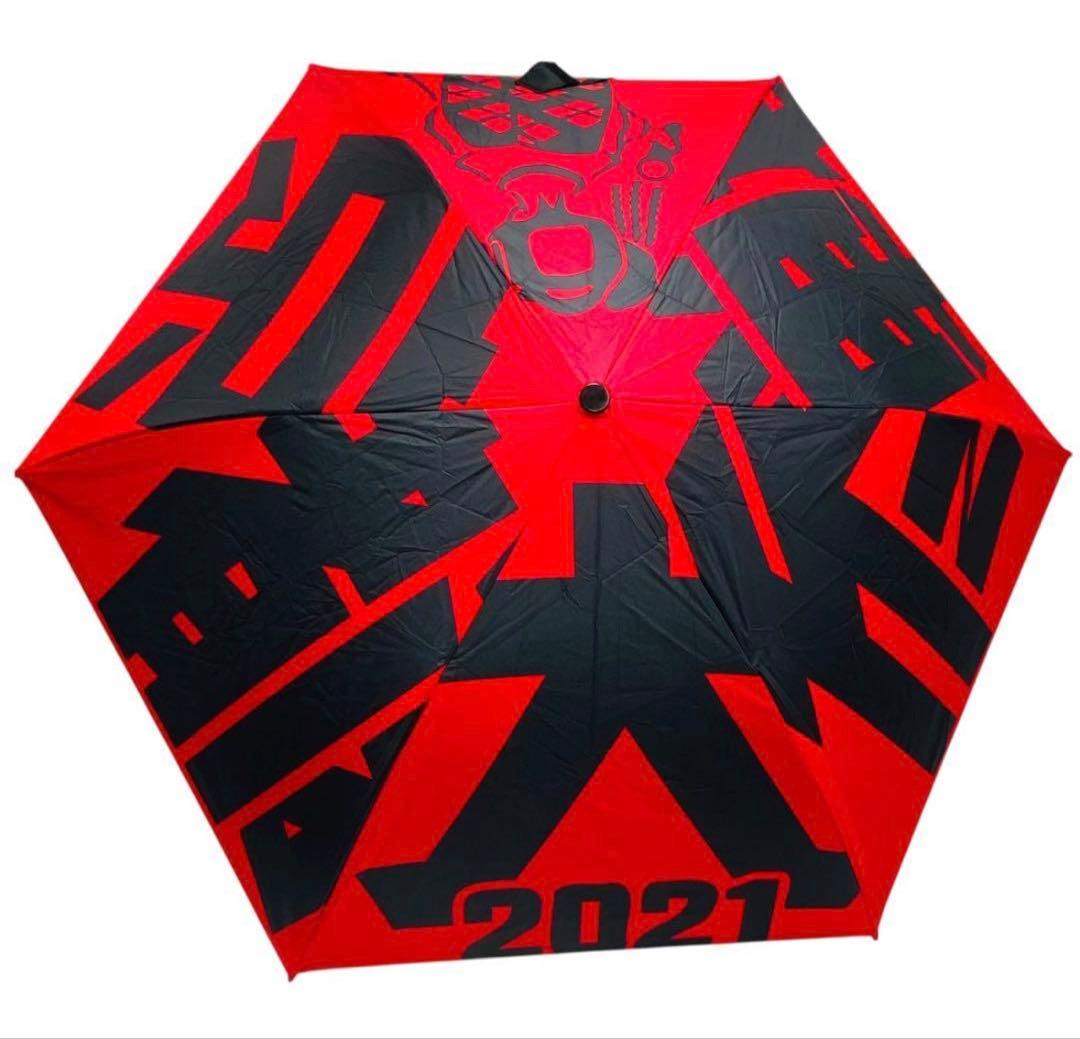 京都大作戦2021 万能傘kiU 赤 晴雨兼用折りたたみ傘 10-FEET - メルカリ