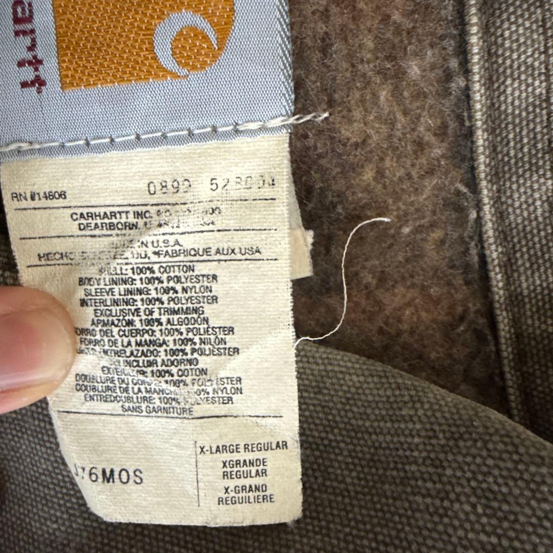 Carhartt デトロイトジャケット モスグリーン色