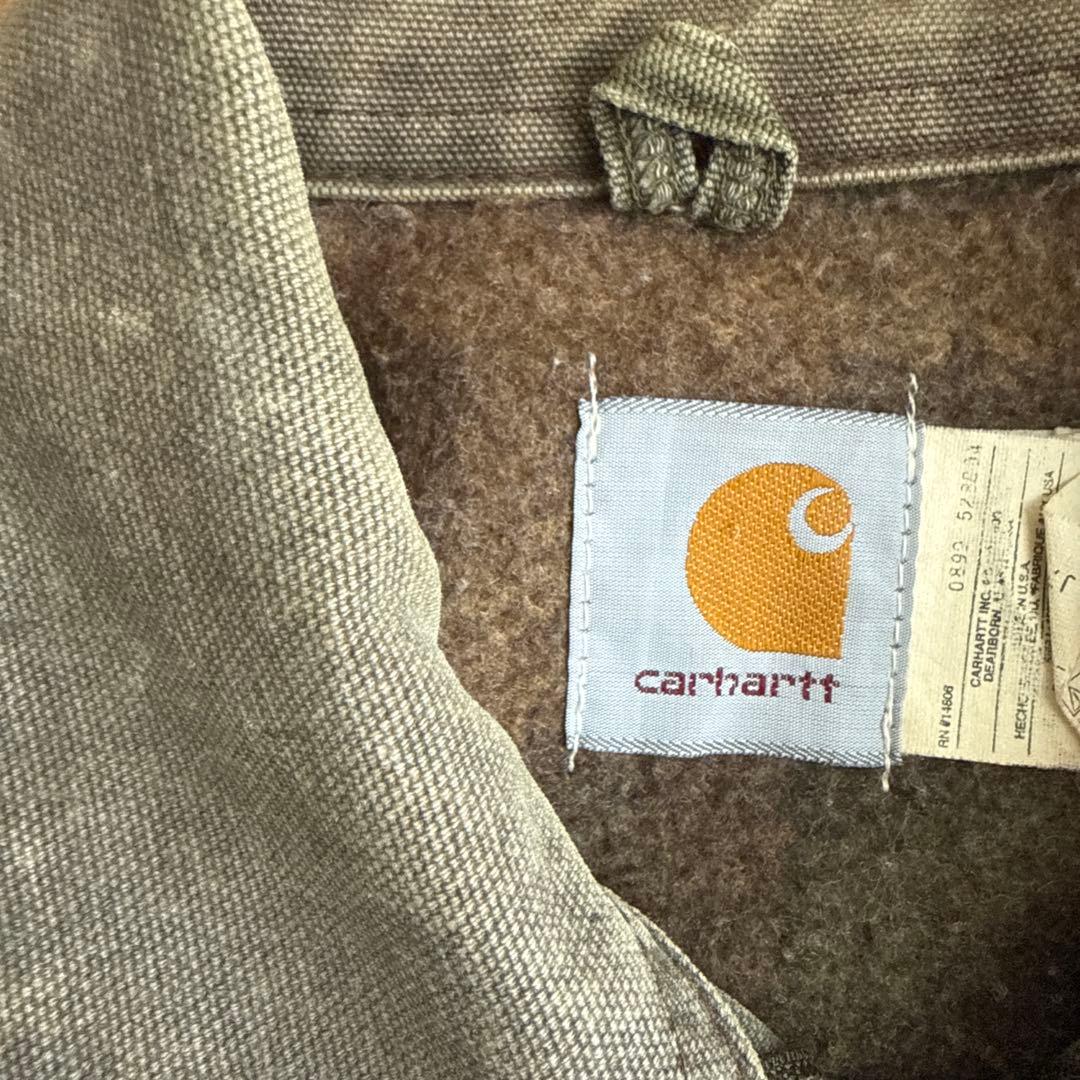 Carhartt デトロイトジャケット モスグリーン色