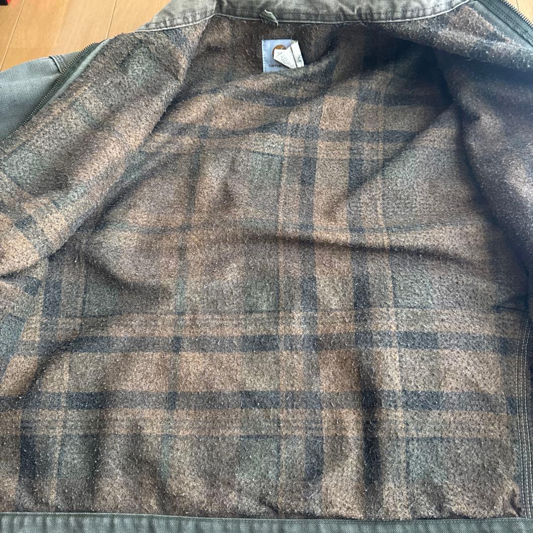 Carhartt デトロイトジャケット モスグリーン色
