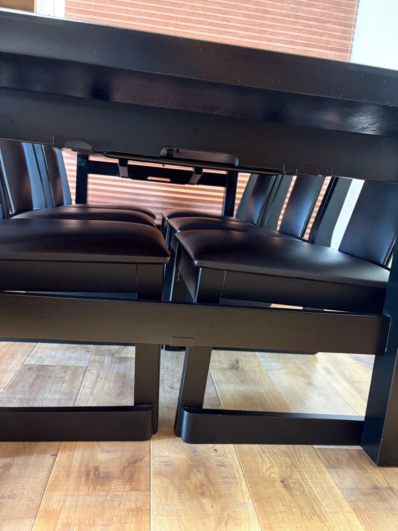 木曽　本山漆器　ダイニングテーブル　6人用　業務用　低めの　和室も　テーブルのみ