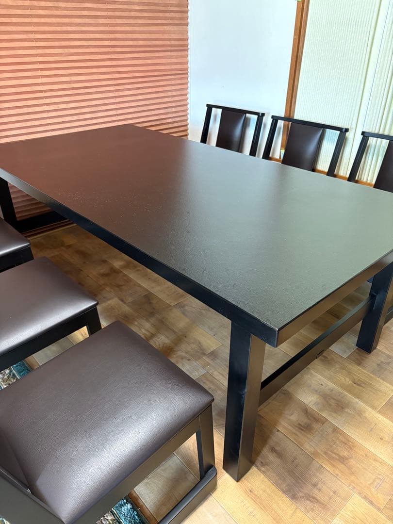 木曽　本山漆器　ダイニングテーブル　6人用　業務用　低めの　和室も　テーブルのみ