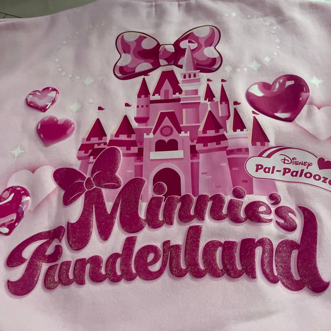 新品ミニー・パルパルーザ・トレーナーM〜L カチューシャ　 チョコレートバック