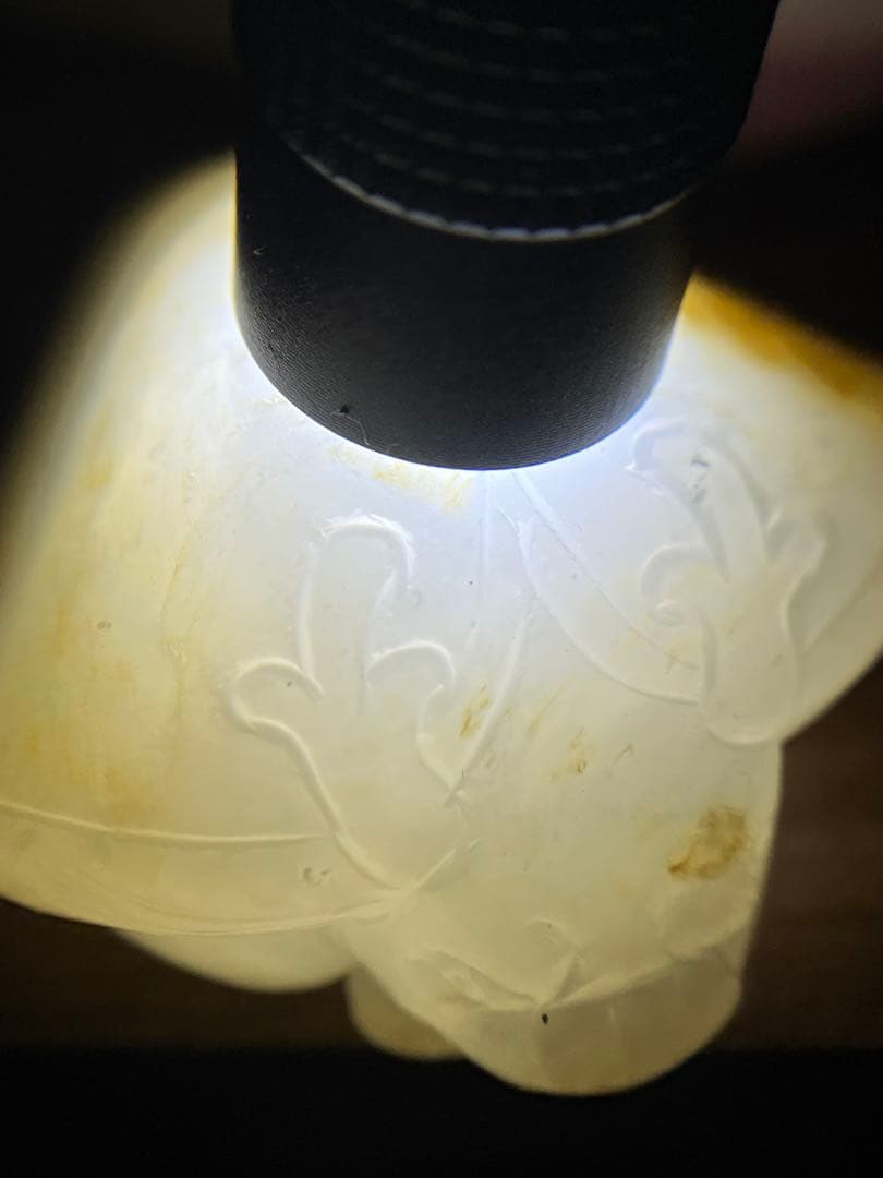 本物和田玉☆子料☆青花黄皮！招財モチーフ龍亀証明書