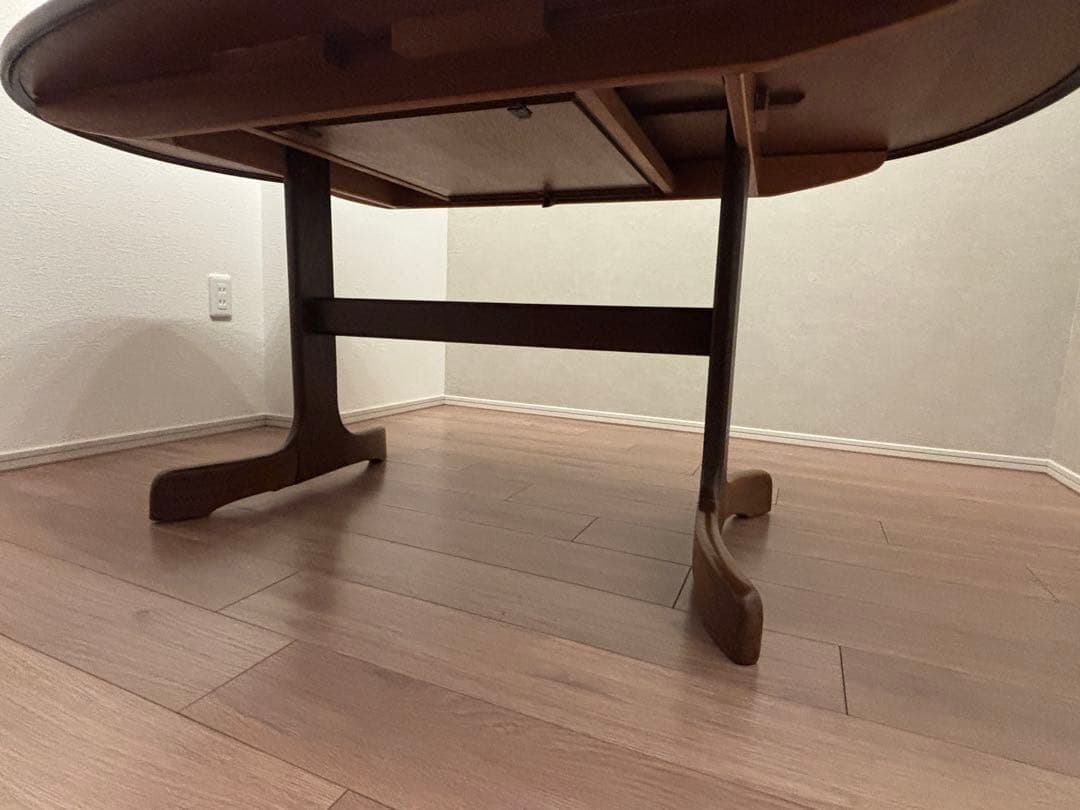 ※3/15で販売終了　 (訳あり)イギリス製　ダイニングデーブル　伸長式