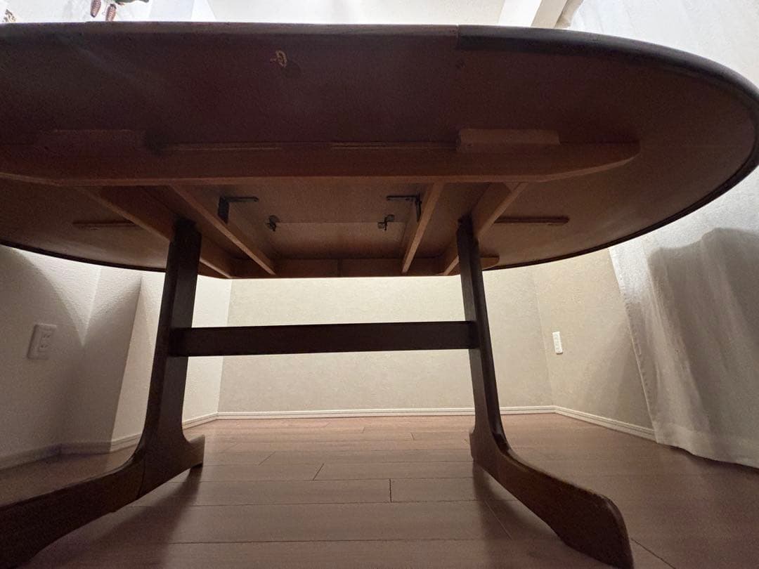 ※3/15で販売終了　 (訳あり)イギリス製　ダイニングデーブル　伸長式