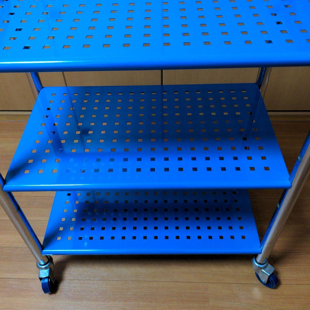 楽天市場】ブルー（キッチンワゴン｜キッチン収納）：収納家具