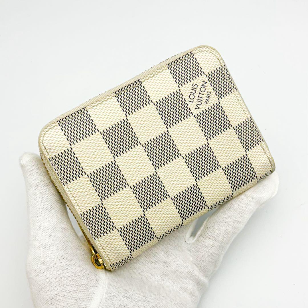 超美品★ルイヴィトン ダミエ アズール ジッピーパース ケース