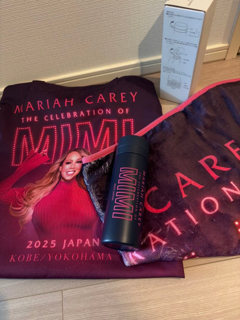 マライア・キャリー 2025年日本公演 トートバッグとボトル・膝掛け