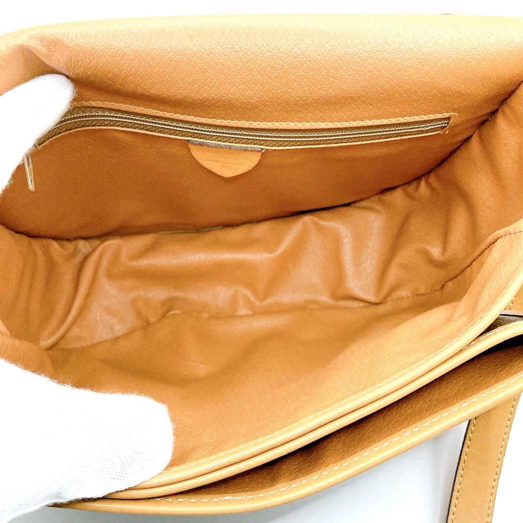 CELINE✨セリーヌ　ショルダーバッグ　マカダム　総柄　ヴィンテージ　ブラウン