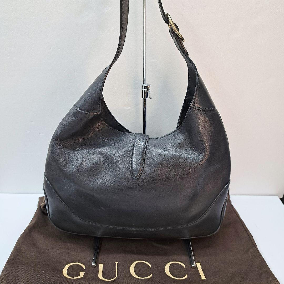 GUCCI ワンショルダー ニュージャッキー レザー ブラック