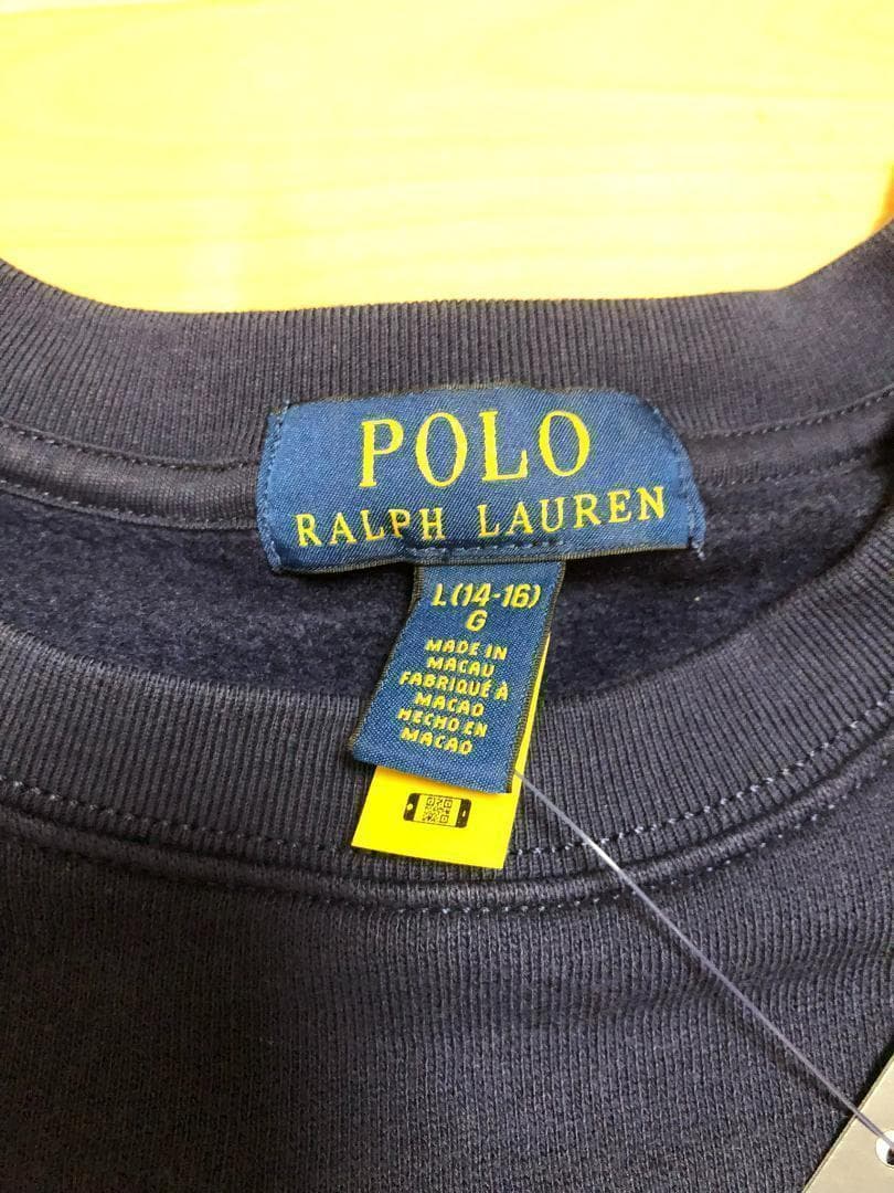 残り3枚2025新作新品ラルフローレン ポロベアトレーナーボーイズL160