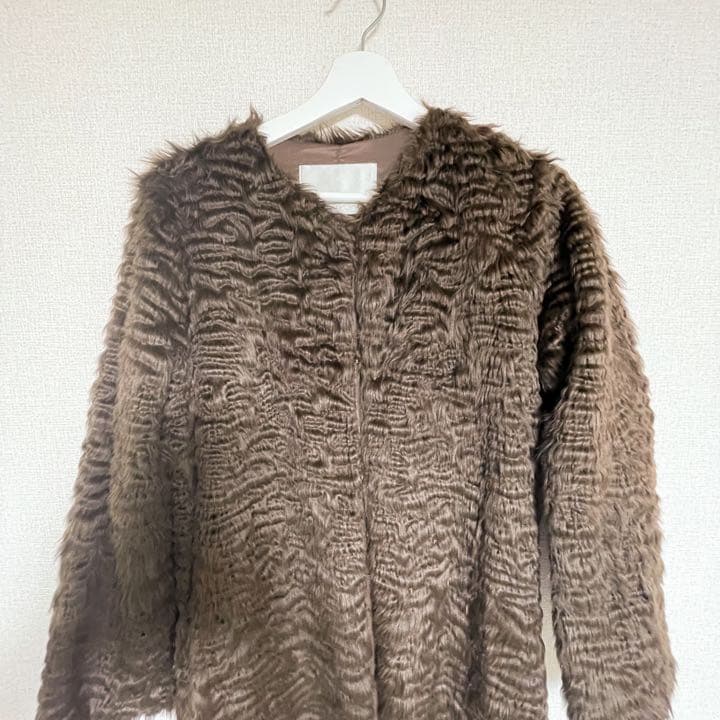 完売商品：元値 ¥22.000】 Glam Lips ファーロングコート - メルカリ