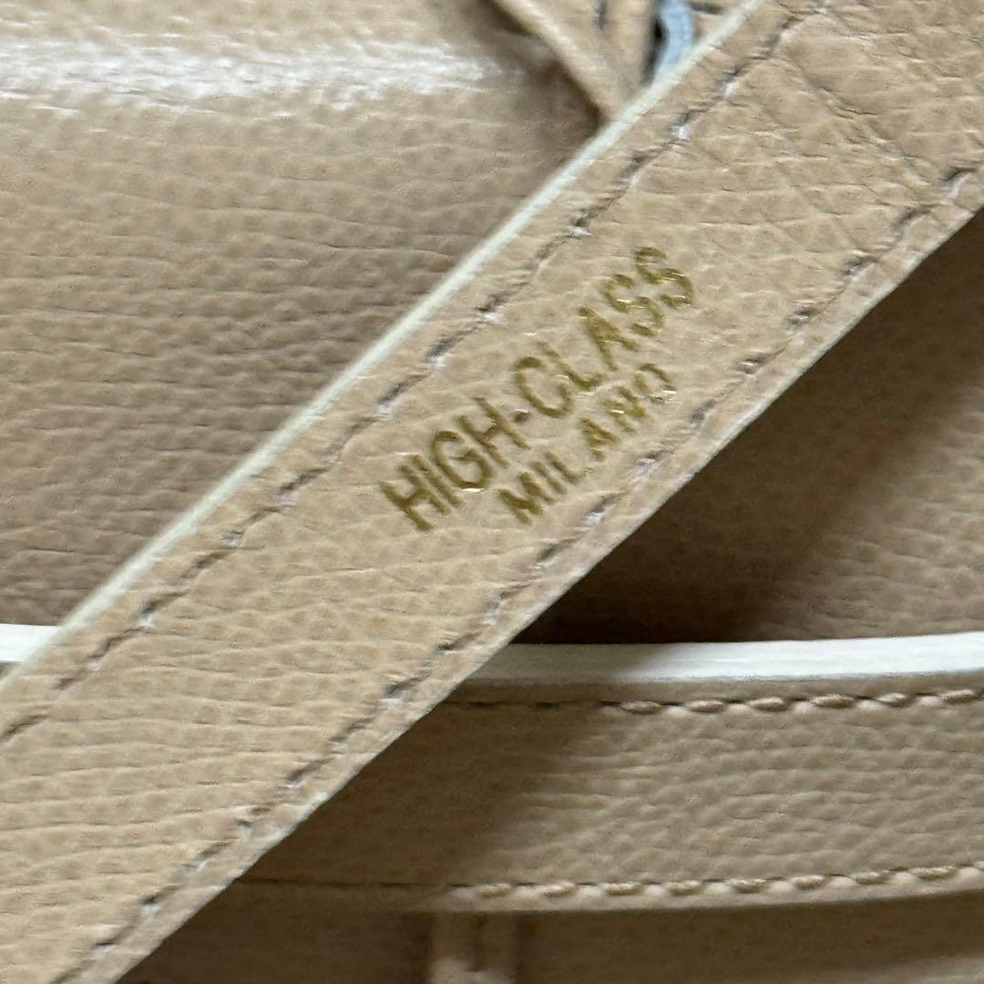 超希少！ヘンリーハイクラス 2way ベルトデザイン　ハンドバッグ　ベージュ