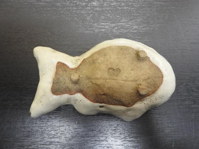 赤膚焼 魚型皿 MA3