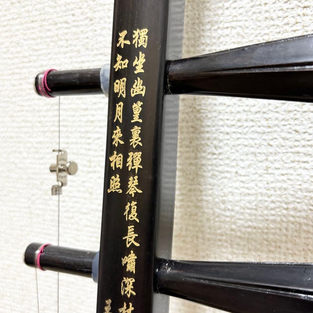 中国楽器 二胡 ヘビ皮 ニシキヘビ 錦蛇 二胡姫 専用ケース付き ほぼ未使用