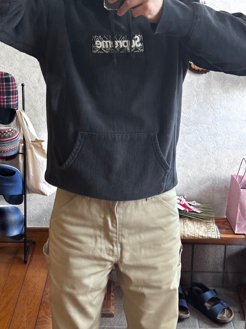 Supreme バンダナボックスロゴ フーディー