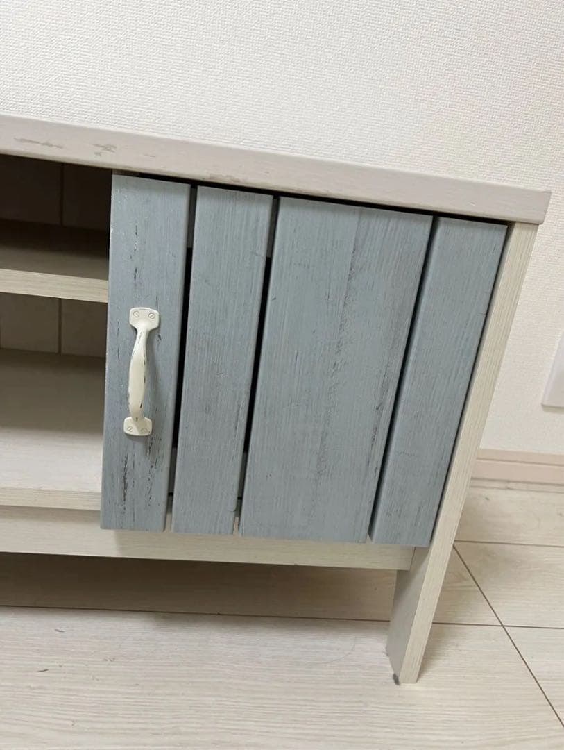 テレビ台 テレビボード ローボード ホワイト ブルー 水色 北欧 韓国