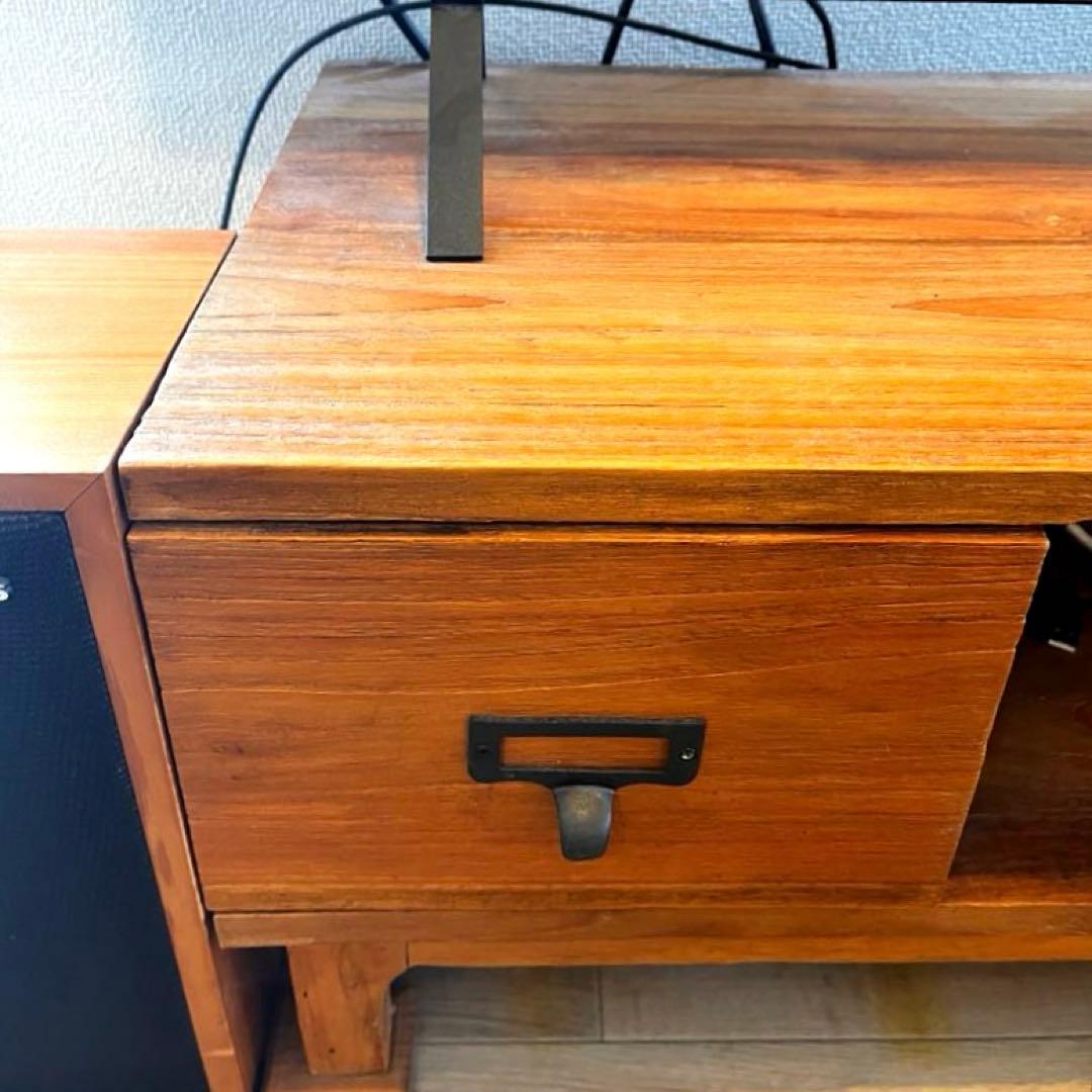 テレビボード 北欧デザイン チーク 無垢材