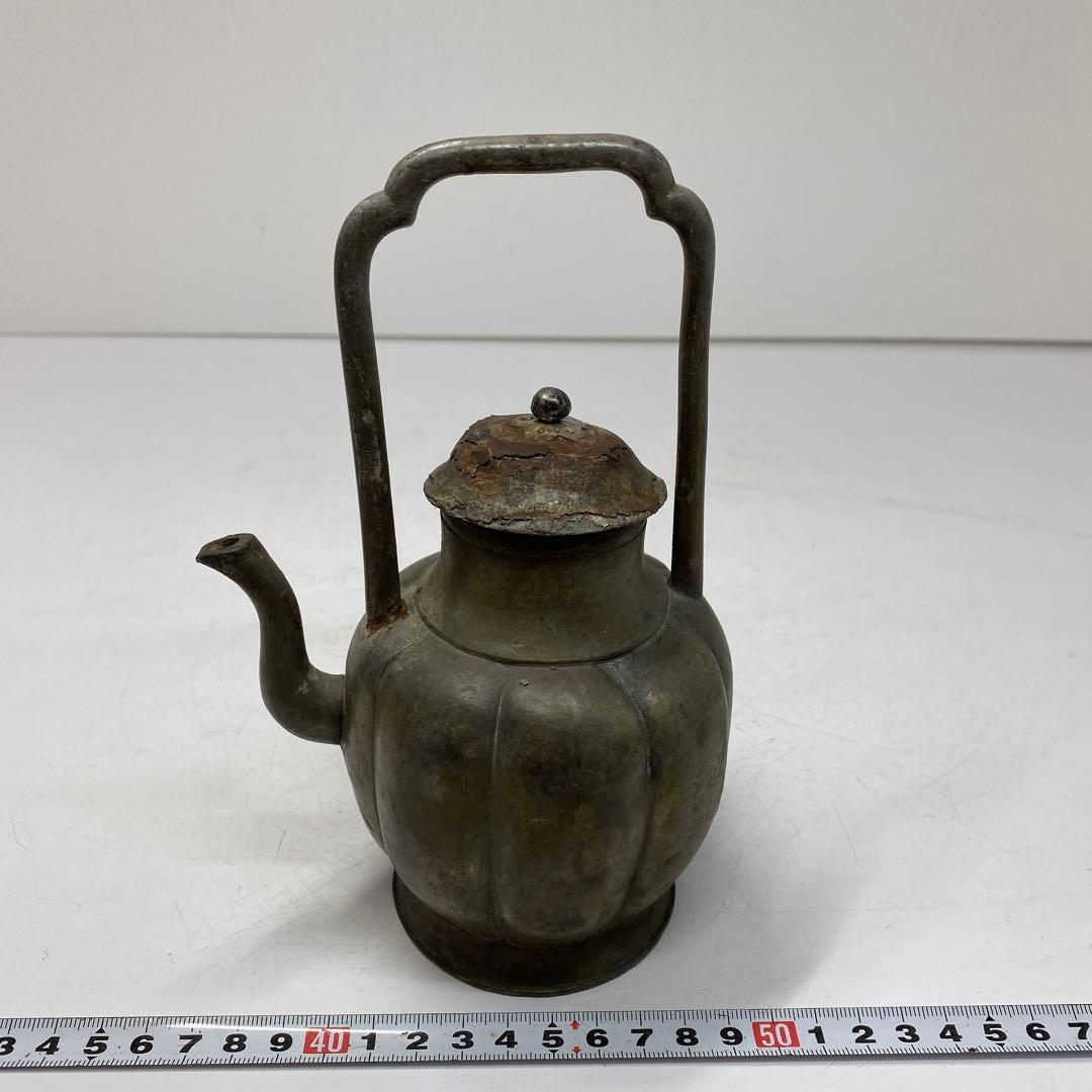 中国古玩古錫水次625g タサチ 東さ5-0712①