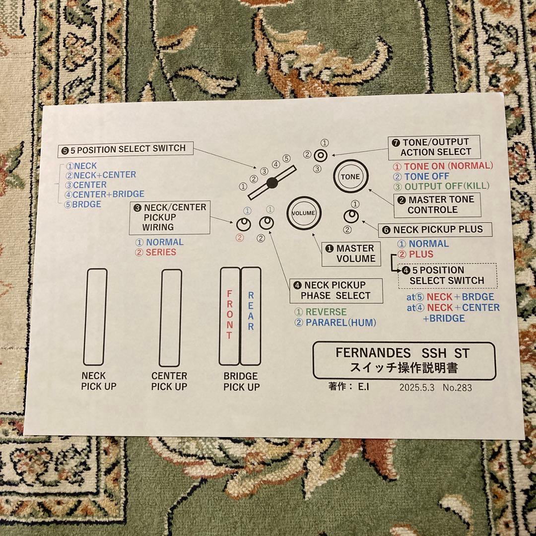 ☆最終値下決断☆ FERNANDES STをモディファイした逸品　新機能満載